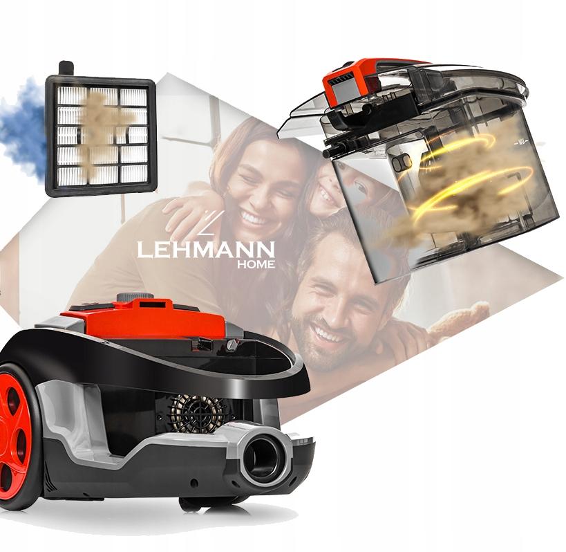 Lehmann Typhoon 4000W Cyclone Hepa Zakloze Stofzuiger Met Turboborstel