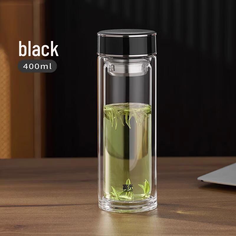 Fuguang Borosilicate Double-Layer Glass Business Water Bottle