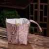 Wings Chinese Style Handbag Cloud Tea Set Storage Bag Elegant Square Flower Wrist Bag  Daily
