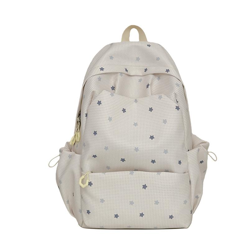 Schoolbag cartoon star backpack female ins niche design sense high value campus girl backpack light student bag