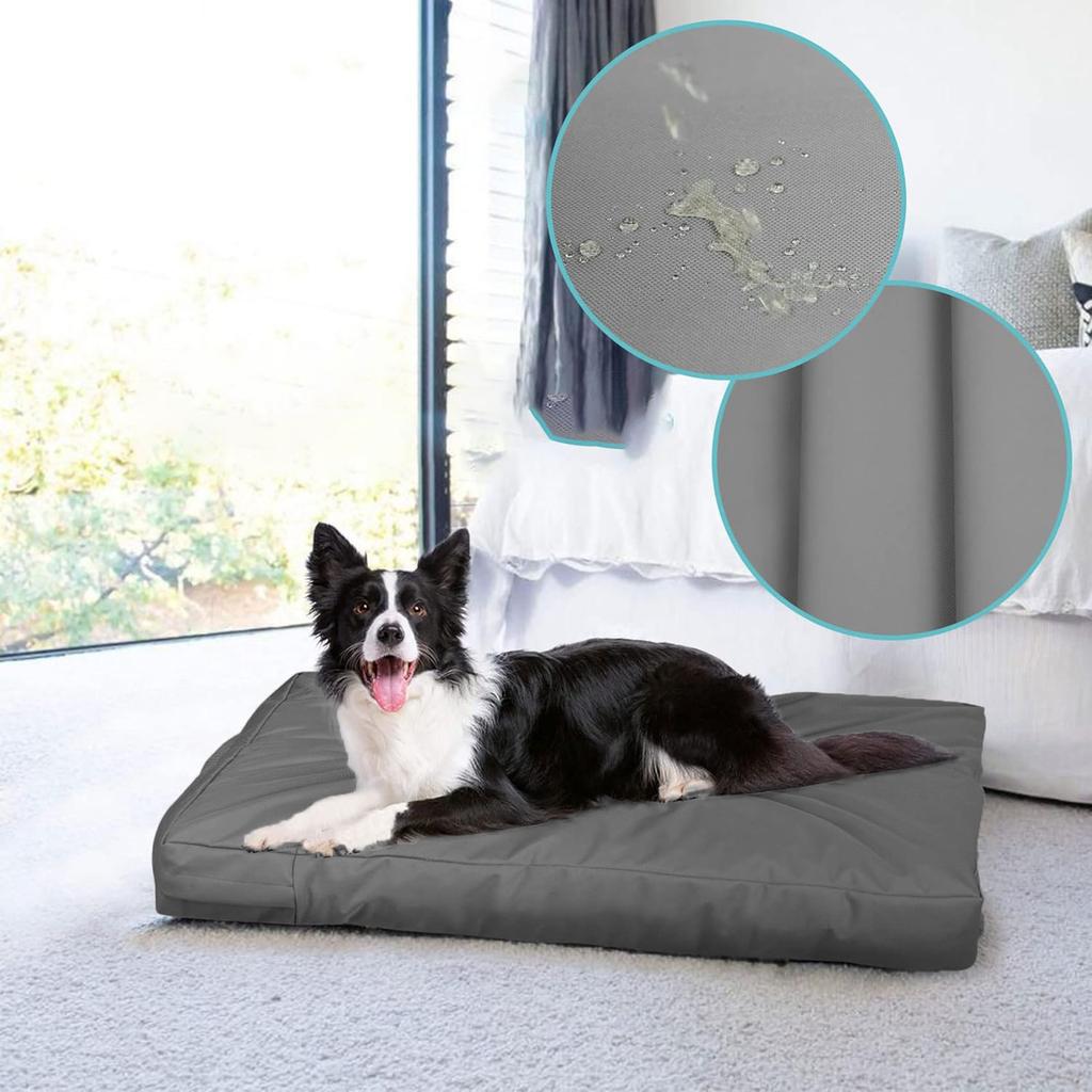 Oxford Cloth Dog Bed Cover Zippered Washable Dog Crate Pad Replacement Cover for Puppy Kitten Bed Cover Pet Supplies