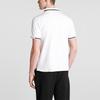 Emporio Armani SS21 Color Block Striped Casual Short Sleeve Polo Shirt Men tops White 3K1FA4-1JPTZ-0176