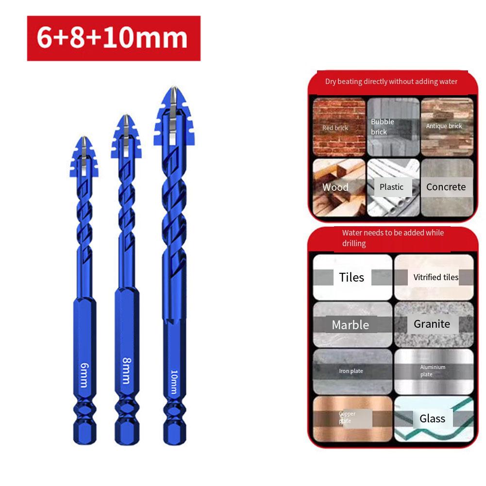 Прибл. 6 8 10 мм 8 10 12 мм Сверление Стекло Плитка Эффективное Пробивание Хорошие Режущие Края Для Различных Материалов
