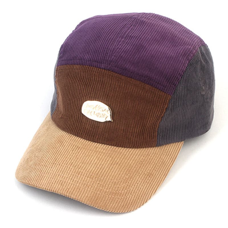 Universal Chemistry Corduroy Purple Brown Campcap Camp Cap