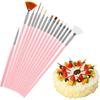 15PCS Cake Decorating Tools Baking Pen Accessories Multifunction Icing Pastry Brushes Fondant Cake Painting Brush Nail Brush Pen