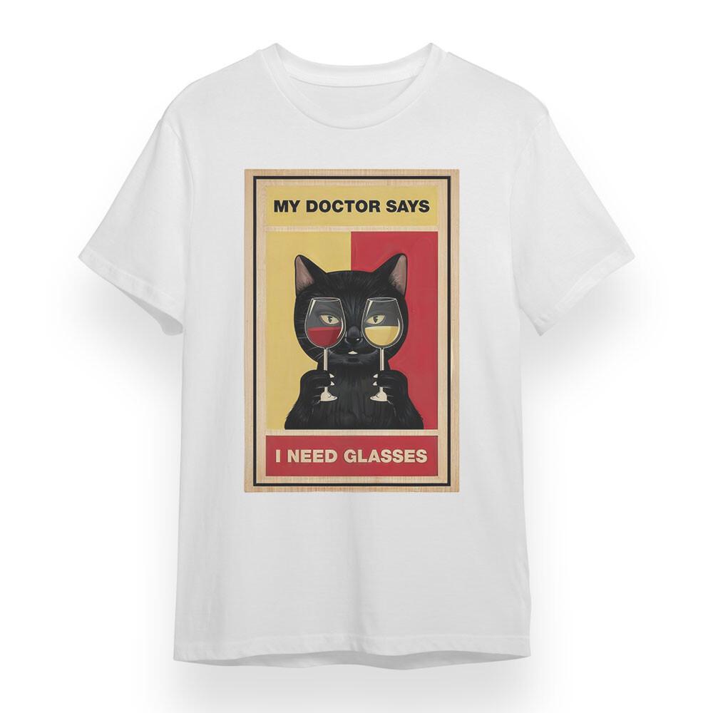 

Women s Plus Size T-shirt With Need Glasses Graphic Unisex White 100% Cotton Tee S