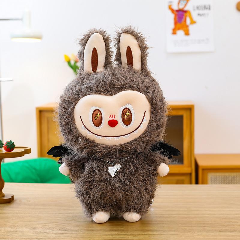 

New Rabbu Doll Plush Toys Pop Mart Labubu Doll Rag Doll Archangel Pillow 35 cm [0.26kg]