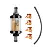 Inline Gas Line Filter and Hose Kit with Filtration Element for Recreational Vehicle Maintenance and Replacement Work
