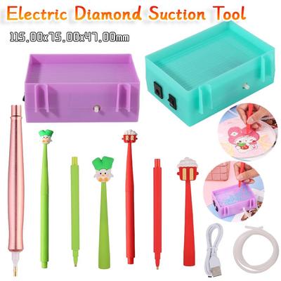 Elektrisches Diamant-Saugwerkzeug USB-betrieben Saug-Diamant-Staubsauger Diamantgemälde Stift-Set Tragbares Diamantmalerei-Sauggerät