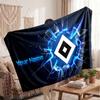Hamburger SV Personalisierte Fleecedecke Mit Fußballlogo, Benutzerdefinierter Name Text Weich Warm Heimdecke