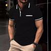 2026 Summer Men's Sports Polo Shirt with Button Pocket