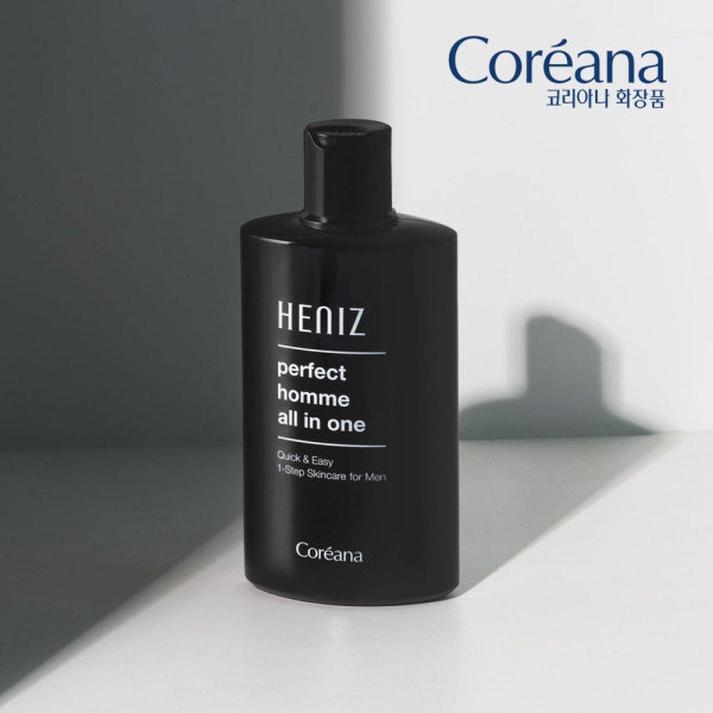 Coreana Perfect Homme Men's All-in-One Lotion 200ML 4 Pieces Aftershave Skin Lotion