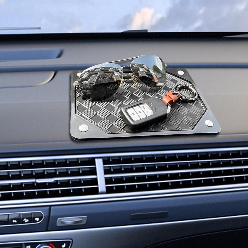 Dash Mat Car Mobile Phone Anti-Slip Pad Car Waterproof Mat Interior Dashboard Phone Key Sun & Wear-resistant Storage Mat For Car