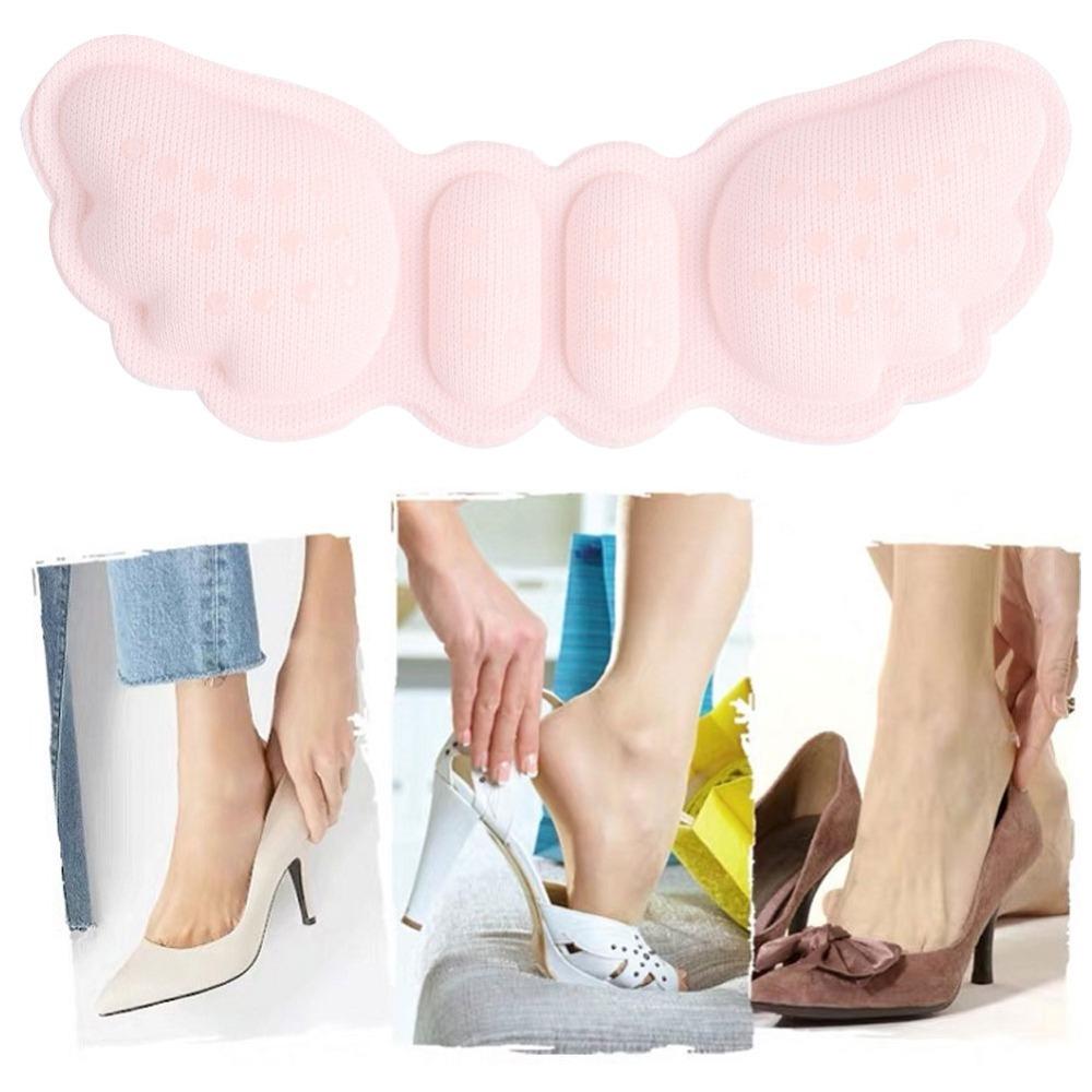 5 Pair Thickness 3mm/6mm Angel Wing Dot Glue Heel Pads New shoes rubbing heel relief