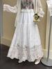 Embroidered Ethnic A-line Skirt for Autumn/Winter