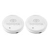 2Pcs Car Water Cup Pad LED Rechargeable Colorful Coaster Keyring For Toyota Camry RAV4 Corolla CHR Prado Auris Yaris Prius Hilux