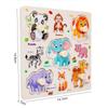 1 Set Cartoon Tier Verkehr Handgreifbretter Holzpuzzle Montessori Spielzeug für Kinder Frühes Lernen Lernspielzeug