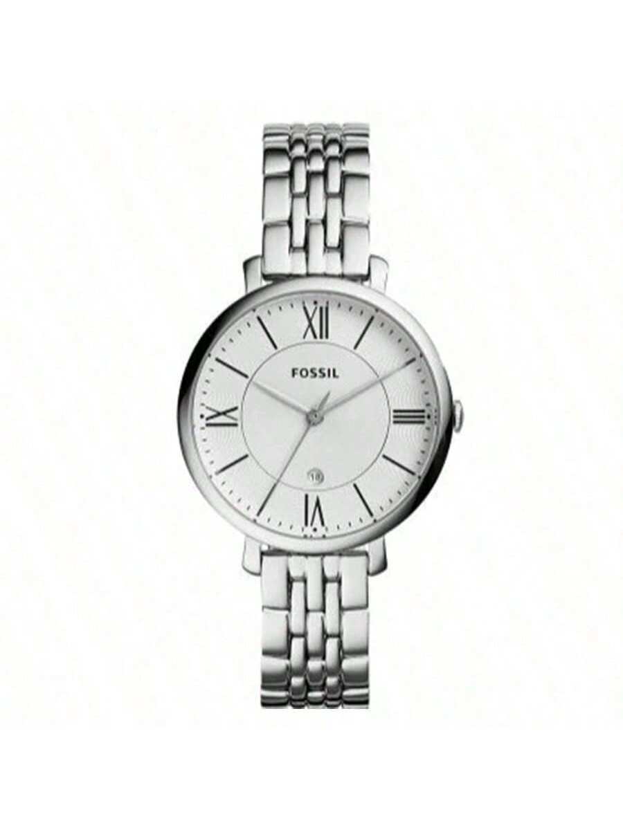

ES3920 Женские кварцевые часы Fossil из нержавеющей стали с 3 стрелками, корпусом из нержавеющей стали и стеклянным циферблатом белый