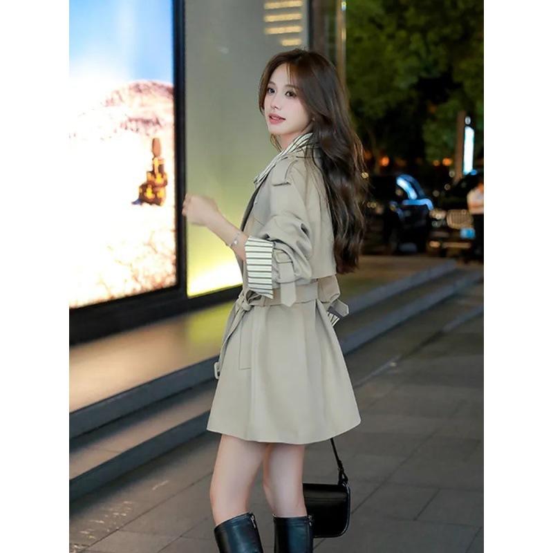 Edition Loose Casual Trench Coat Women's Small 2024 New Autumn Thin Design Trench Coat