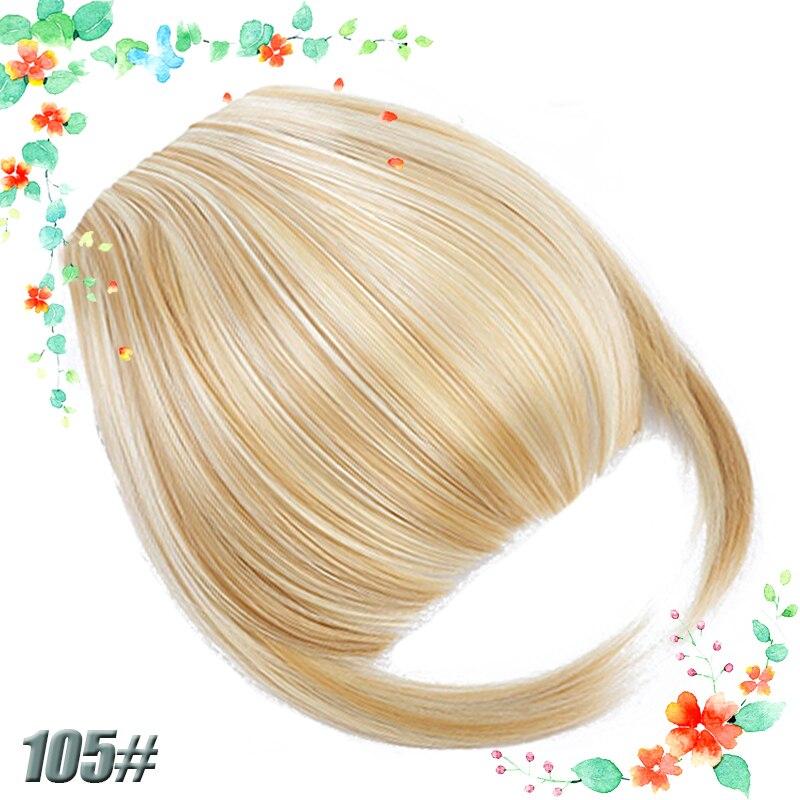 AOSI Black Brown Hair Bangs Clip In Bangs Front Fringe Hair Women Clip In Hair Extension Hair Accessories