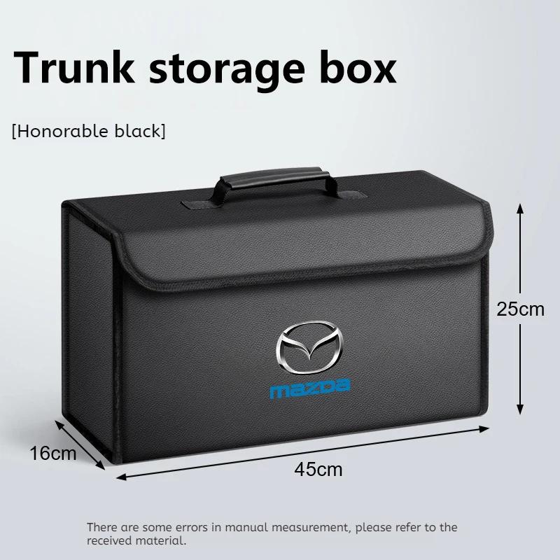 AAEU1 NEW Car Trunk Storage Box Foldable Stowing Tidying Bag For Mazda 3 6 Alexa CX-30 CX-3 CX-5 CX-8 CX-9 2020 2023 2025 Accessories