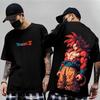 Dragon Ball Z Print Korte Mouw Katoenen T-shirt Son Goku Vegeta Mannen Vrouwen Kleding Harajuku Y2k T-shirt Vintage Casual T-shirt Tops