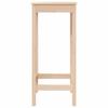 Vidaxl Bar Table, 50X50X110 Cm, Solid Pine Wood