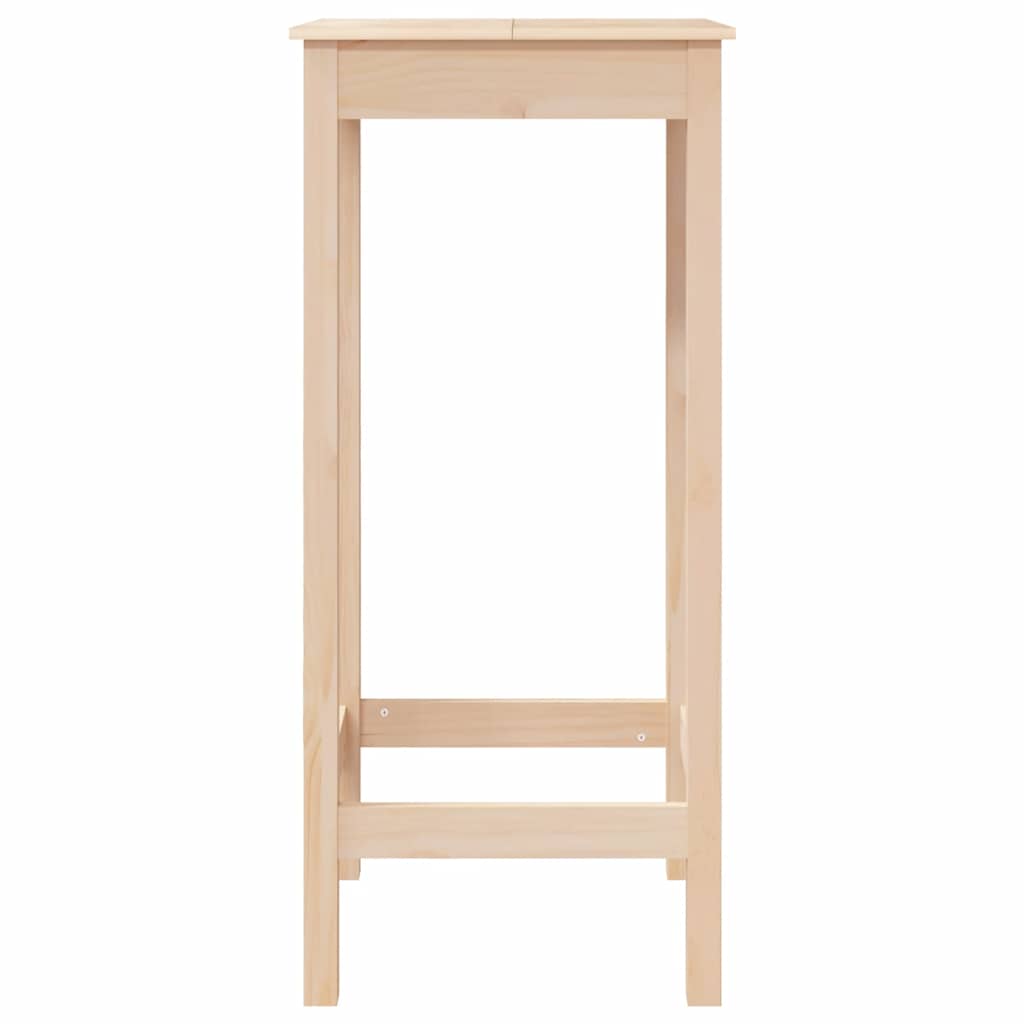 Vidaxl Bar Table, 50X50X110 Cm, Solid Pine Wood