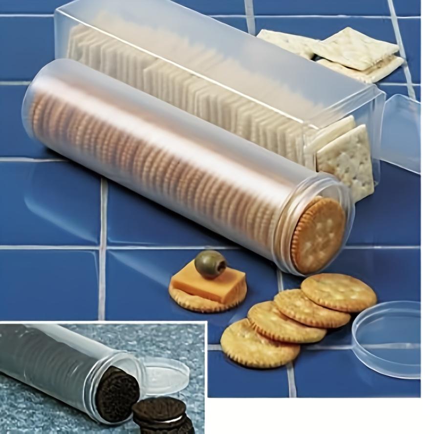 Contenitore Rettangolare Trasparente Sigillato per Alimenti con Coperchio a Ribalta - Scatola Organizzatrice in Plastica Riutilizzabile per Cucina, Adatto per Pasta, Biscotti, Snack