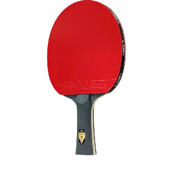 LOKI 9-Sterne Tischtennis Schläger Marke Neu Professionelles Ping Pong Schläger Schläger, RXTON 7 Klebriges Gummi, 5 Holz 2 Carbon Holz