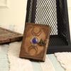 Leather Book Spell Book Journal for Men Women, Wicca Wiccan Pagan Witchcraft Writing Notebook, Blank Unlined Pages