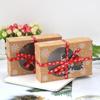 12Pcs Christmas Cookie Boxes with Clear Window and Xmas Ribbons Bakery Doughnut Gift Packaging
