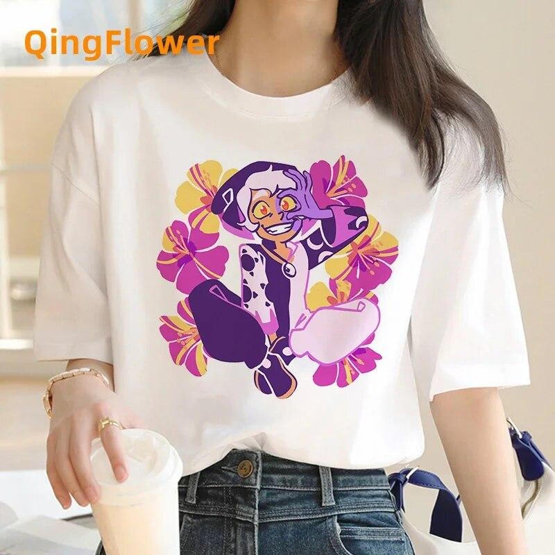 Owl House T Shirt Top Tees Women Streetwear Japanese White T Shirt Funny T-shirt Clothes Manga Couple Clothes