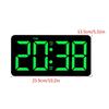 Large Digital Clock Wall Clock with Date and Temperature Display Bedroom Office Decors
