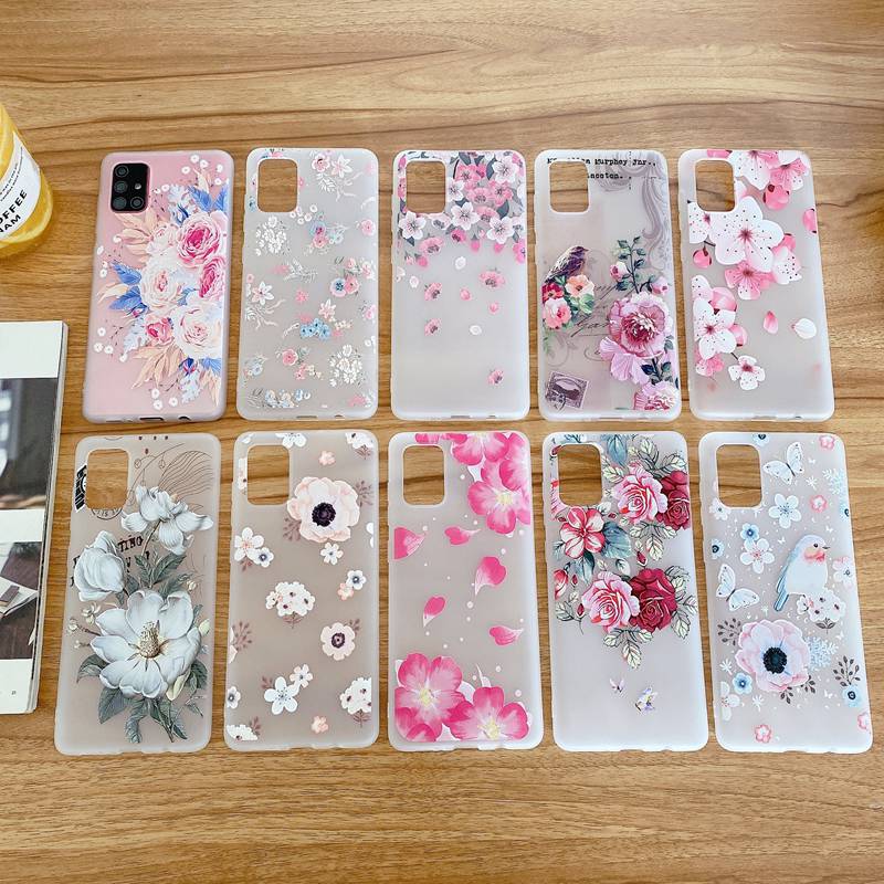 

Цветочный чехол для Samsung Galaxy A 12 13 33 53 73 22 32 52 72 82 71 51 31 50 70 M 51 31 S20 FE S21 Plus S22 Ultra Силиконовые 3D Рельефные цветочные чехлы