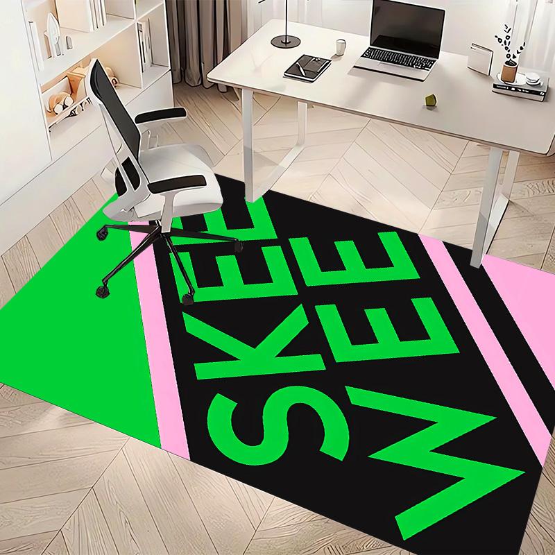 AKA Logo1 Printed Absorbent Washable Carpet, Non-Slip Bathroom Mats, Kitchen Rugs, Yoga Mat,Living Room Entrance, Camping Picnic Rugs