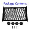 1 Pc Car Black Extra Large Elastic Storage Net Plastic Fits Cargo Van Motorhome-Mobile Home Caravan Boat 25x45cm Stowing Tidying