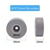 Edge Banding For Furniture Gray Rubber Press Wheel Compact Rubber Wheel Design Bearing Roller Bearing Integration