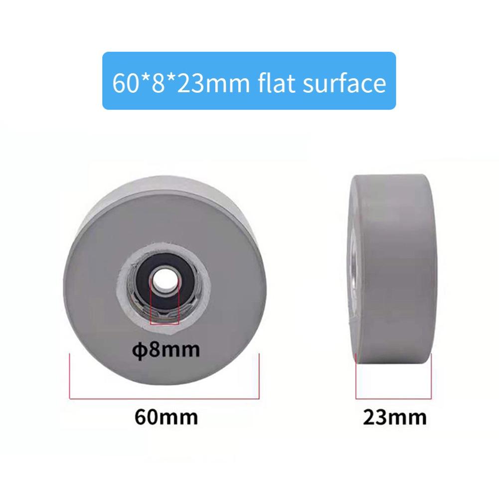 Edge Banding For Furniture Gray Rubber Press Wheel Compact Rubber Wheel Design Bearing Roller Bearing Integration