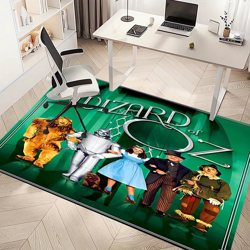 1pc The Wizard of Oz Print Area Rug - Soft, Washable Non-Slip Indoor Mat, Living Room, Home Office Decorative Rug,Office Decorative