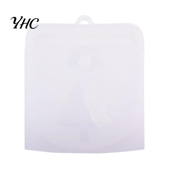 Food Preservation Bag 500/1000/1500ML Fresh-keeping Vacuum Airtight Reusable Water Heating High Silicone Storage Bags Temperature Resistant 500ML