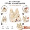 Multifunctional Pot Lid Holder Cartoon Kitchen Storage Holder Cooking Utensil Holder  Kitchen Tools