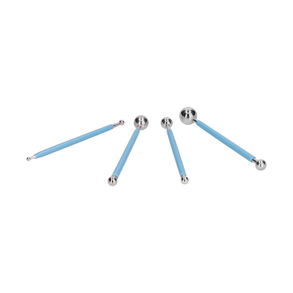 4Pcs Set Baking Tool Stainless Steel Ball Sculpting Tool DIY Cake Fondant Decorating