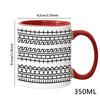 Desktop Ornament Ceramic Cup Microwave-Safe Coffee Mug Drinking Cup For School Study Living Room Daily Use Birthday Kitchen Home