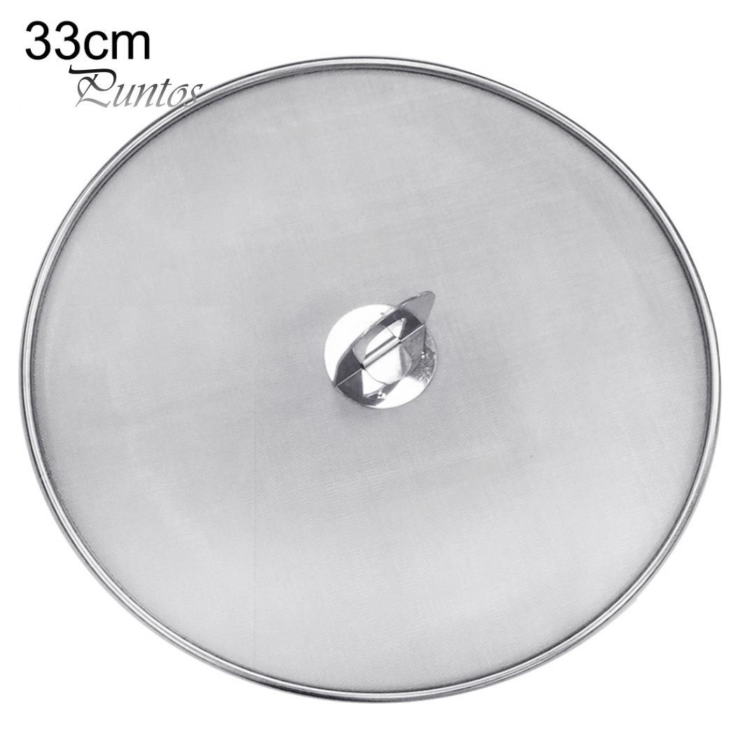 

Крышка-сетка для защиты от брызг масла со складной ручкой 1pc-diameter 33cm серебряный