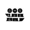 For Honda Accord 2018-2021 Glossy Black Central Control Switch Button Cover Trim