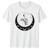 Mystical Moon Phase Botanical Branch TShirt Nature Birthday Gift For Him And Her
