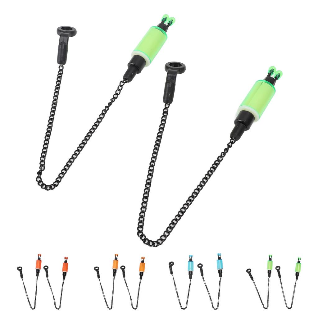 2PCS Fishing Alarm Hanger ABS Stainless Steel Portable Fish Bite Bait Alarm Bite Indicator Carp Fish