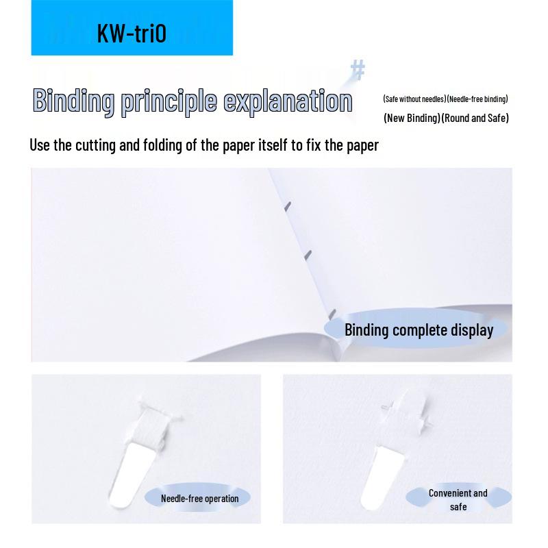 Kede You 5399 Effort-Saving Mini Stapleless Stapler for Safe Desktop and Child Use