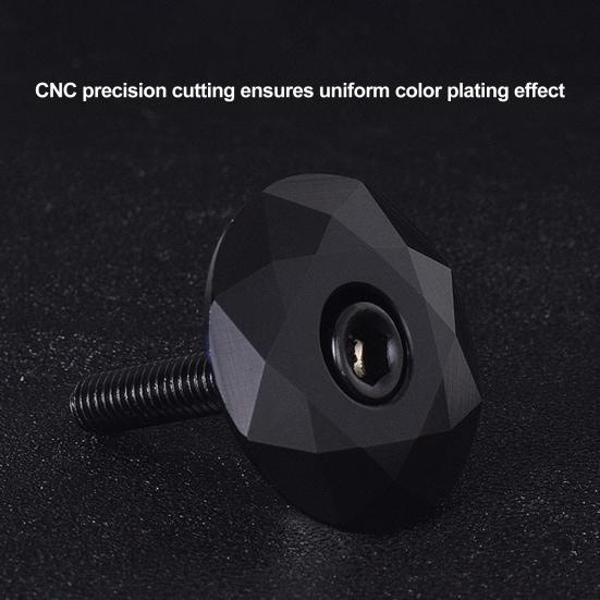 31.8MM Bicycle Headset Top Cap with Bolt CNC Aluminum Alloy MTB Mountain Road Bike Front Fork Stem Top Cover Bike Accessories